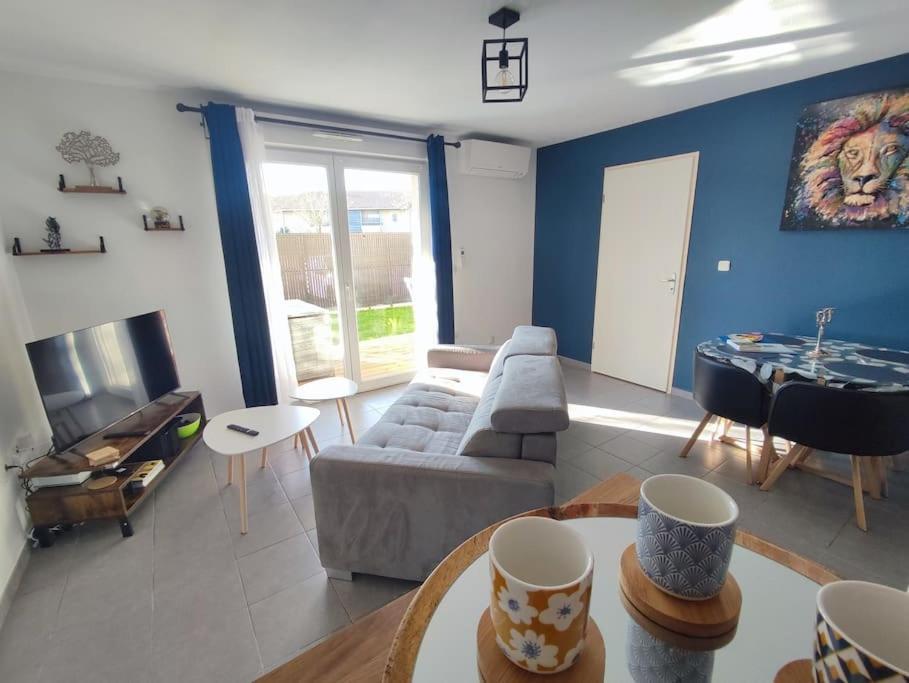 Apartamento T2 Avec Jardin Proche Aeroport, Airbus, Meet Daux Exterior foto